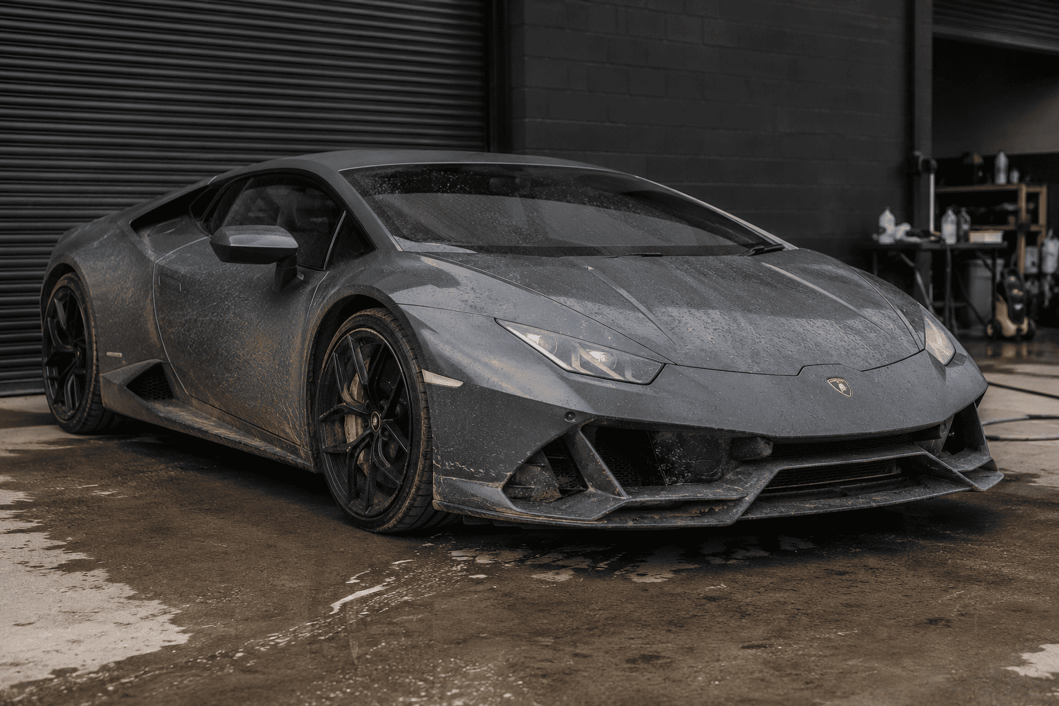 Lamborghini Huracán before detailing