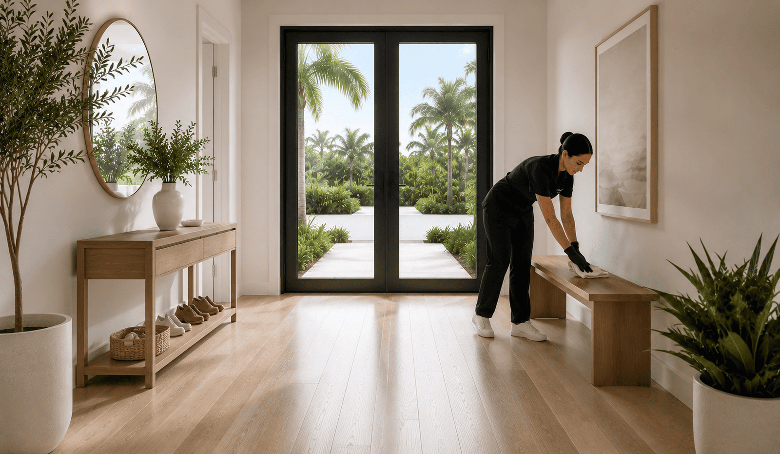 Entryway polish service