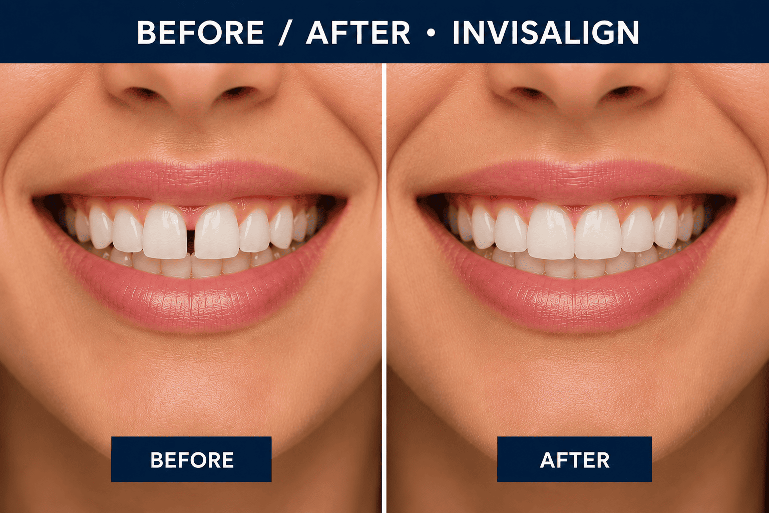 Invisalign before and after result