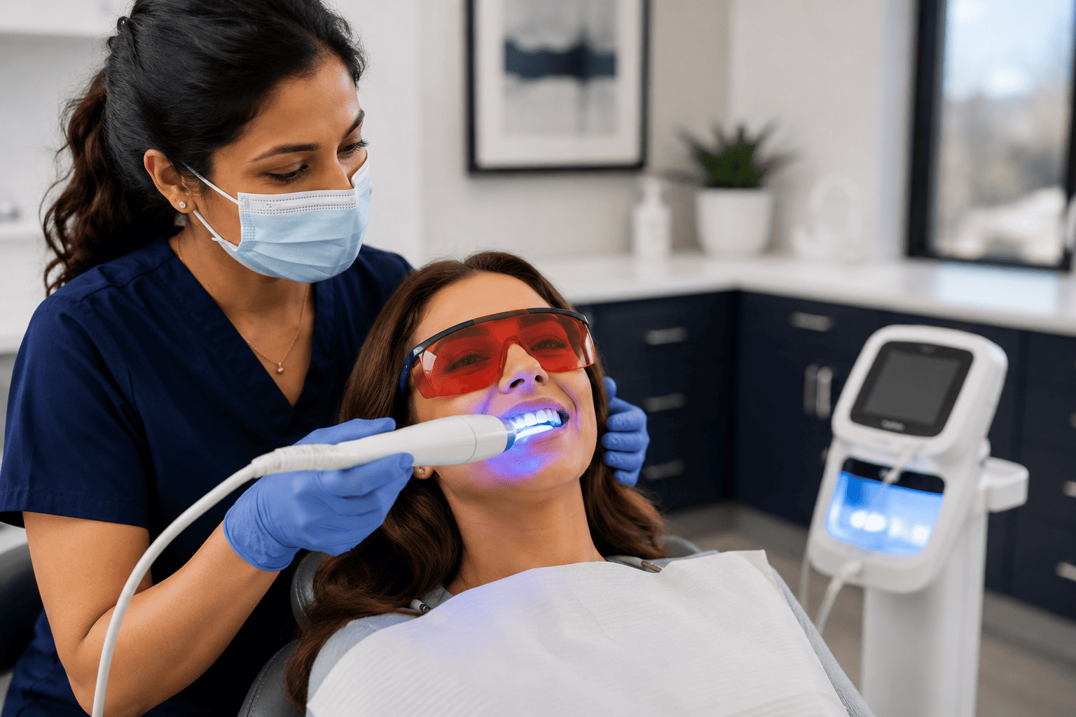 Professional teeth whitening appointment in Phoenix