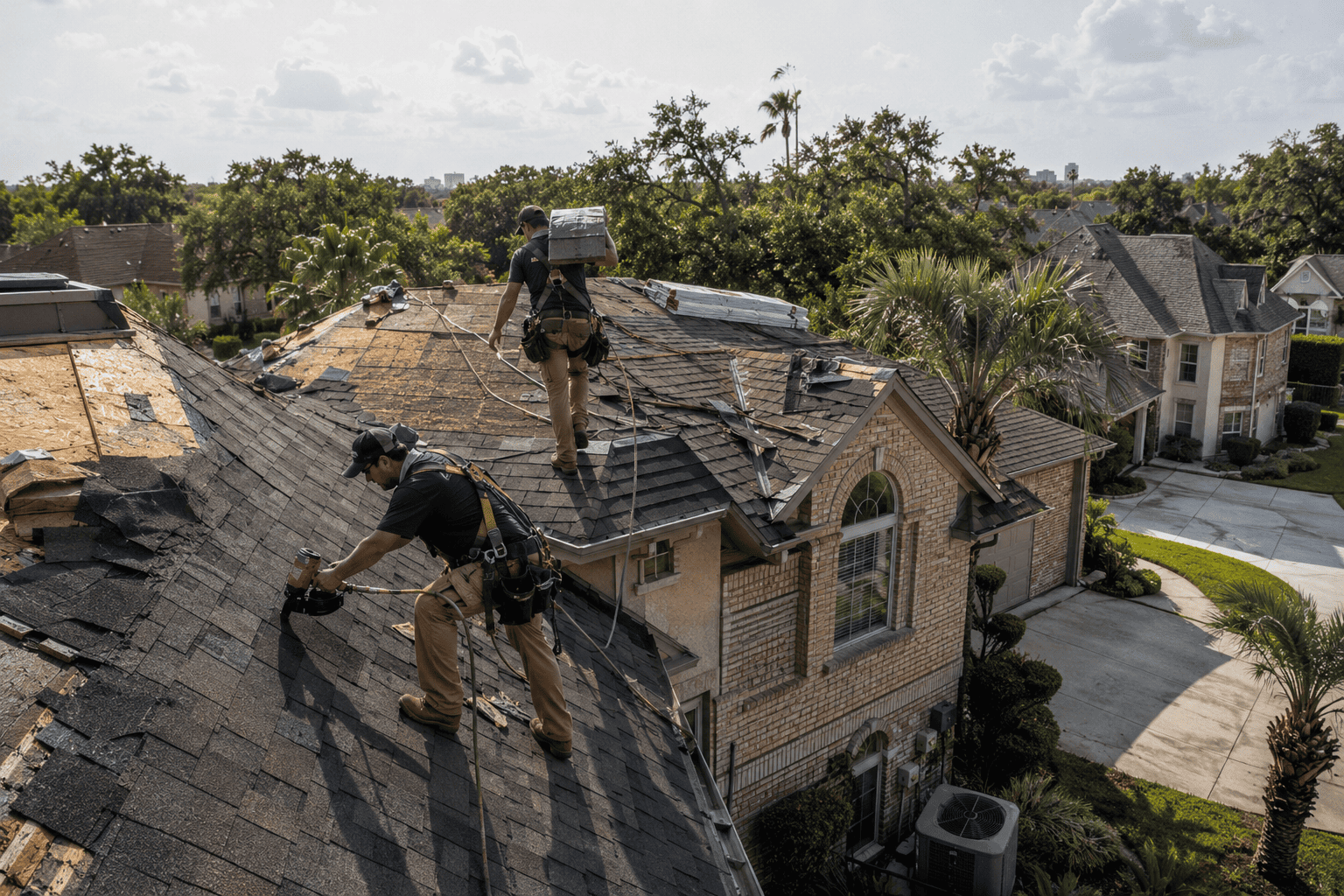 Roof replacement in Houston